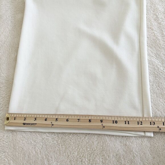 Max Studio London Wide Leg Culotte Pants XL Off White Stretch Pull On Minimalist - Picture 12 of 12